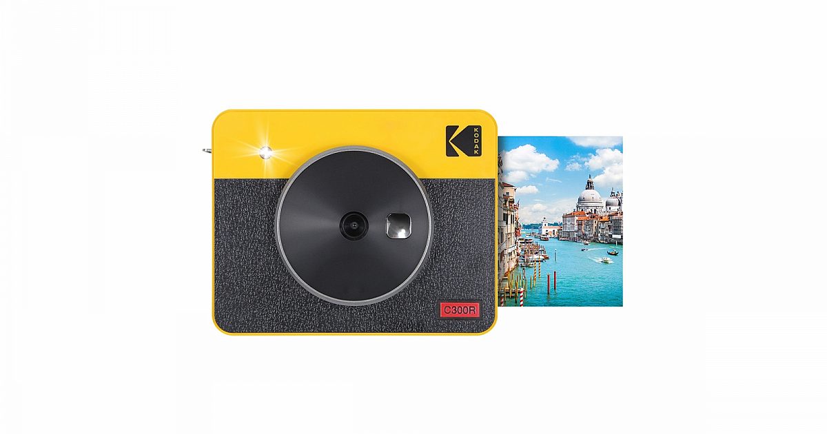Kodak Mini Shot 3 Retro 3x3 Instant 2 In 1 Camera and Photo Printer White