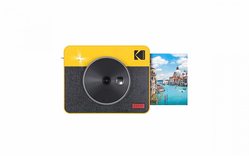 KODAK Mini Shot 3 Retro 4PASS 2-in-1 Instant Digital Camera and Photo  Printer (3x3 inches) + 68 Sheets Gift Bundle, Yellow Printer + 68 Sheets +  Accessories Yellow