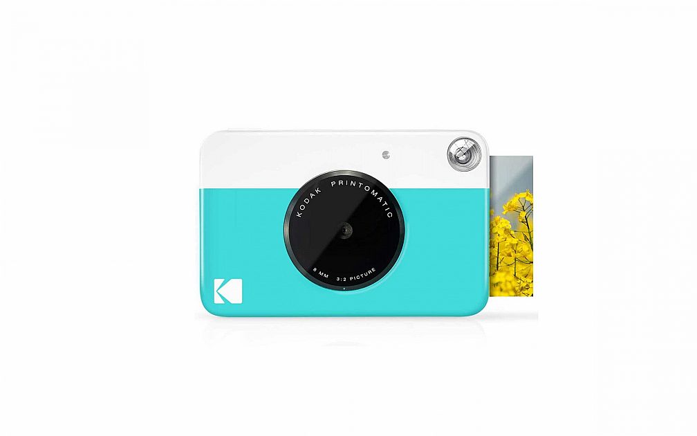 KODAK Printomatic - Fotocamera di stampa istantanea, stampa su Zink 5 x 7.6  cm, carta appiccicosa, giallo : : Elettronica