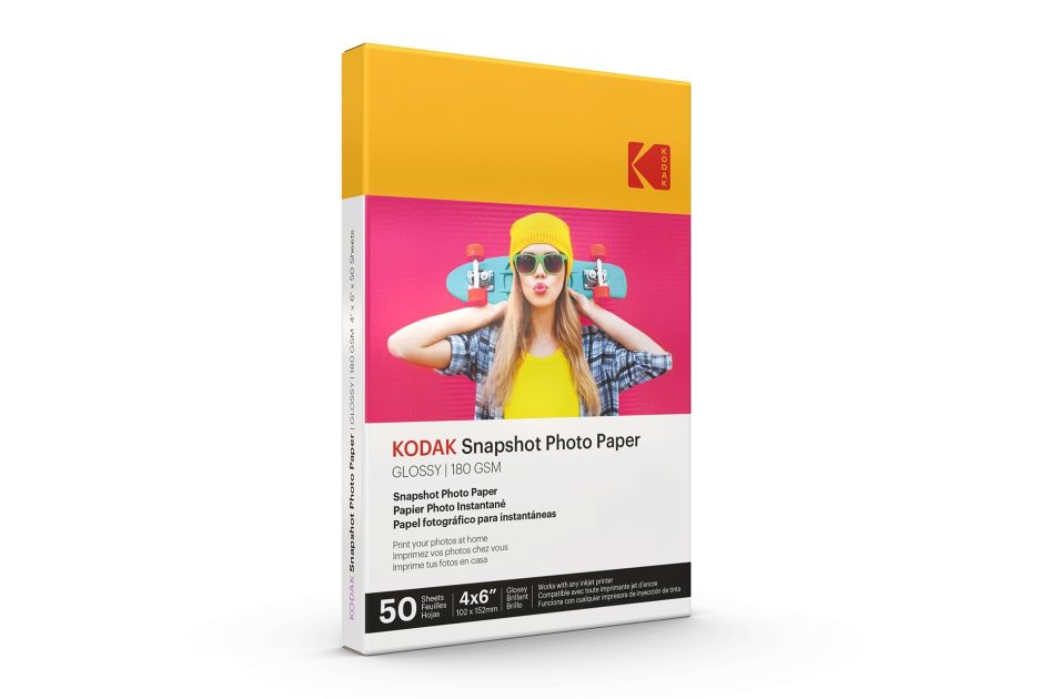 100 Feuilles-Papier photo Zink Premium, compatible avec Kodak